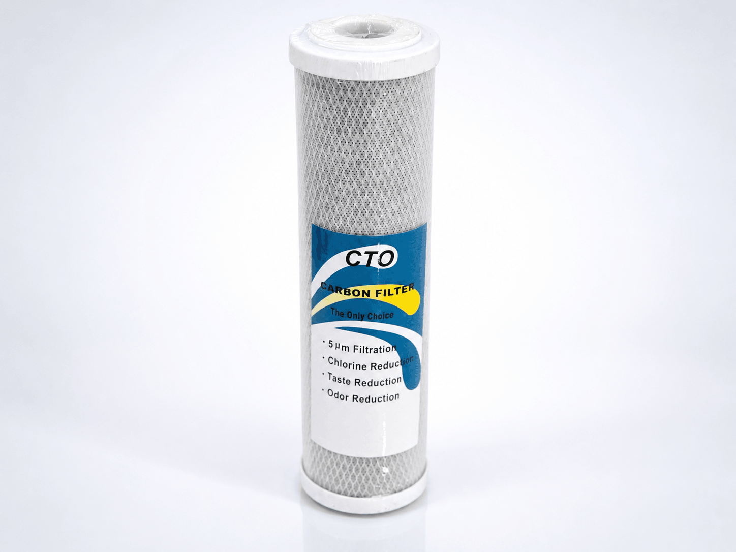 CTO carbon filter — AI-beautified from the authentic product photo