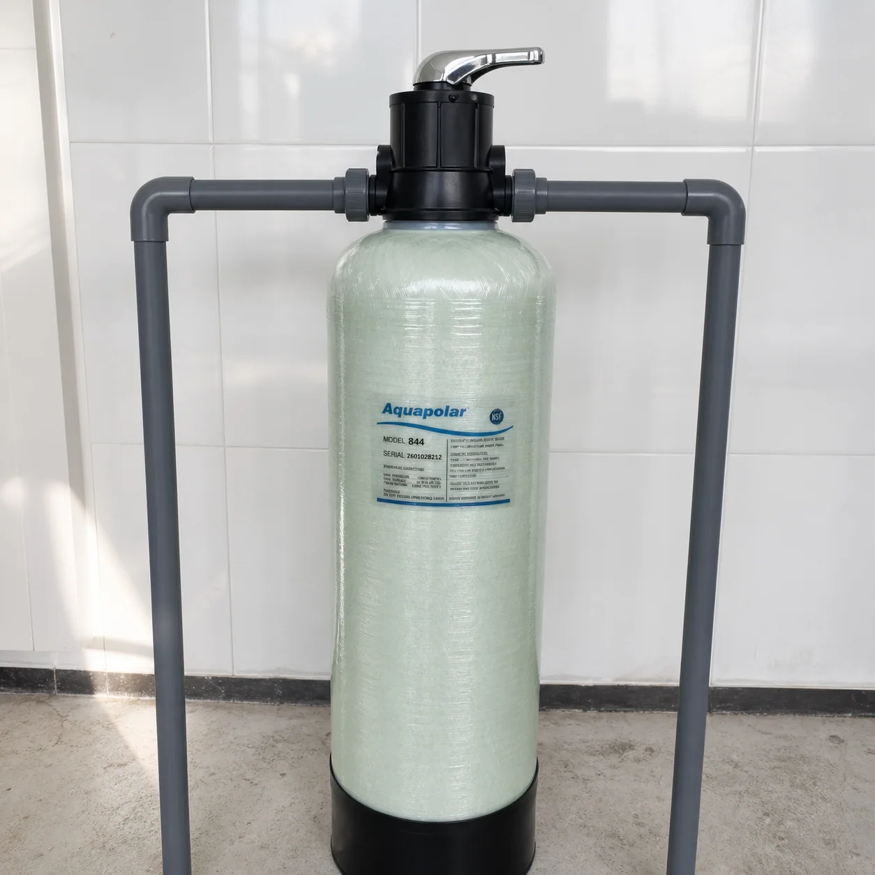 FRP manual control valve installation scene 2