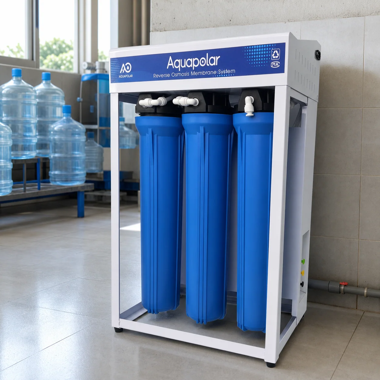 AQUAPOLAR RO Machine 600GPD floor-standing scene 4