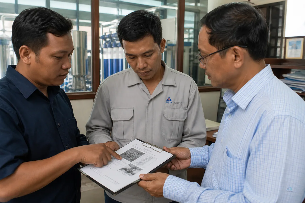 Bottled water factory equipment planning in Myanmar