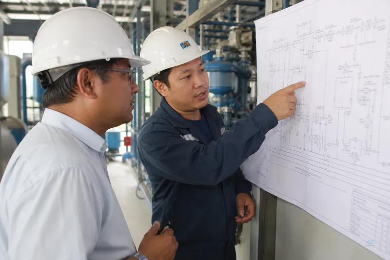 Bottled water factory planning discussion