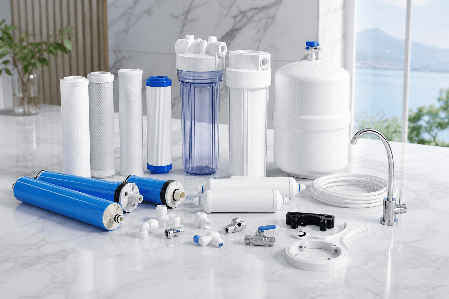 Clean RO membranes, filters, and housings for Yangon reorder