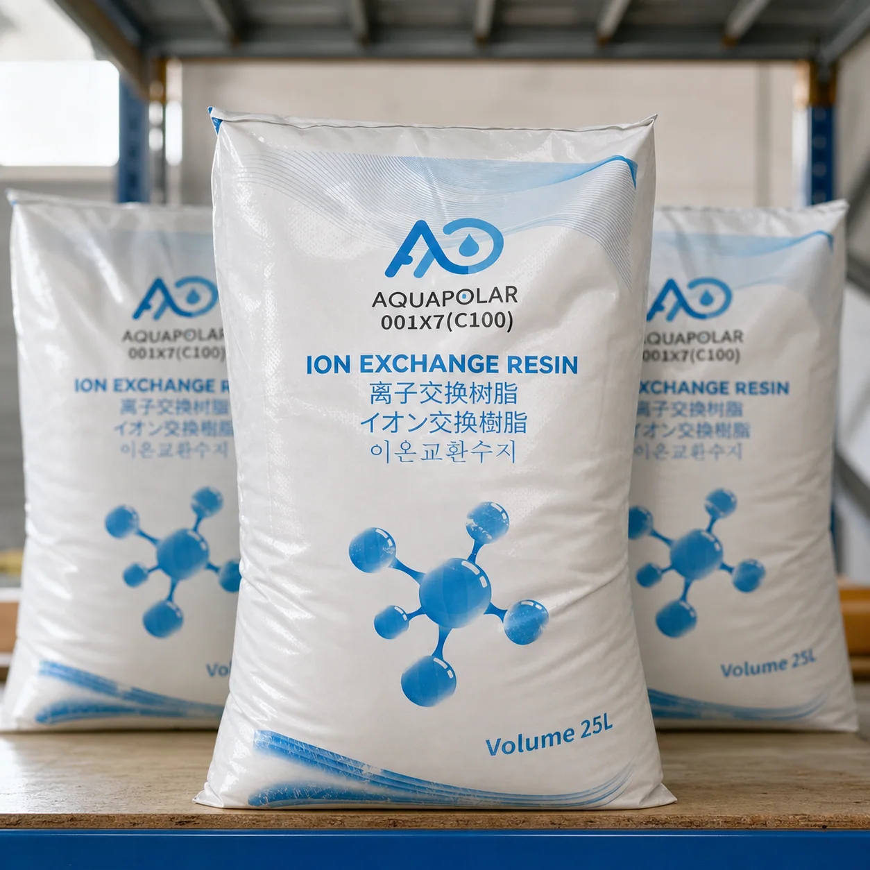 Ion exchange resin treatment-media scene 4