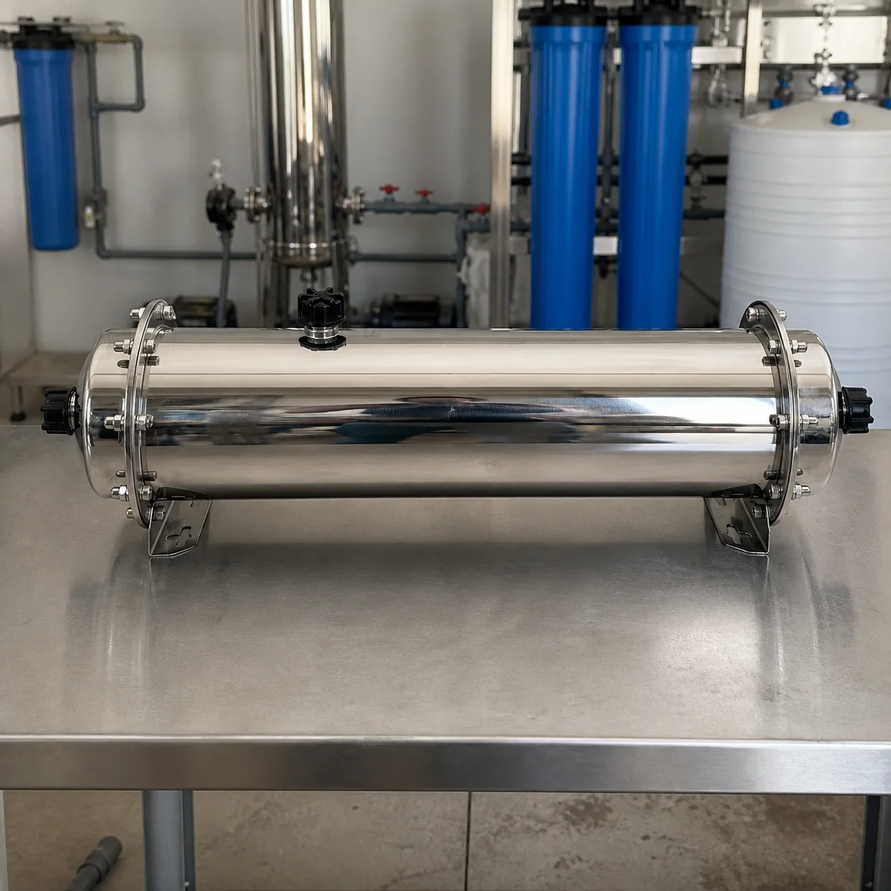 Stainless steel membrane housing scene 3