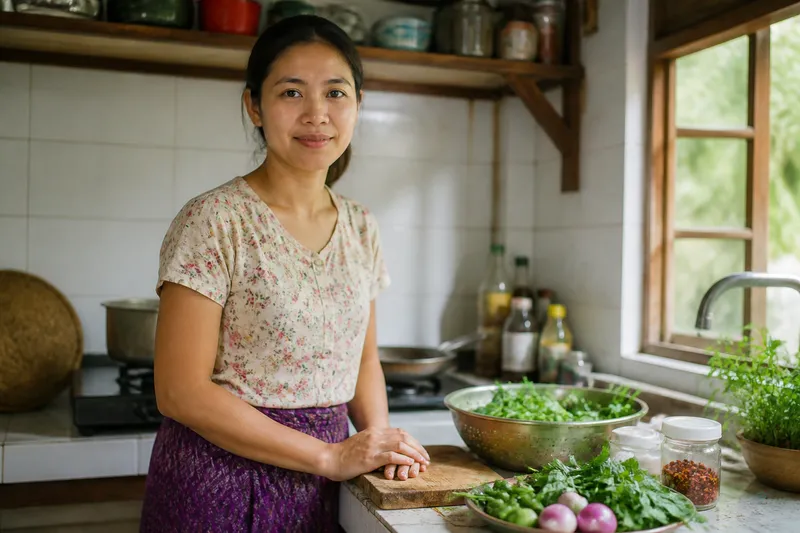 Myanmar family asking rainy-season water questions at AQUAPOLAR