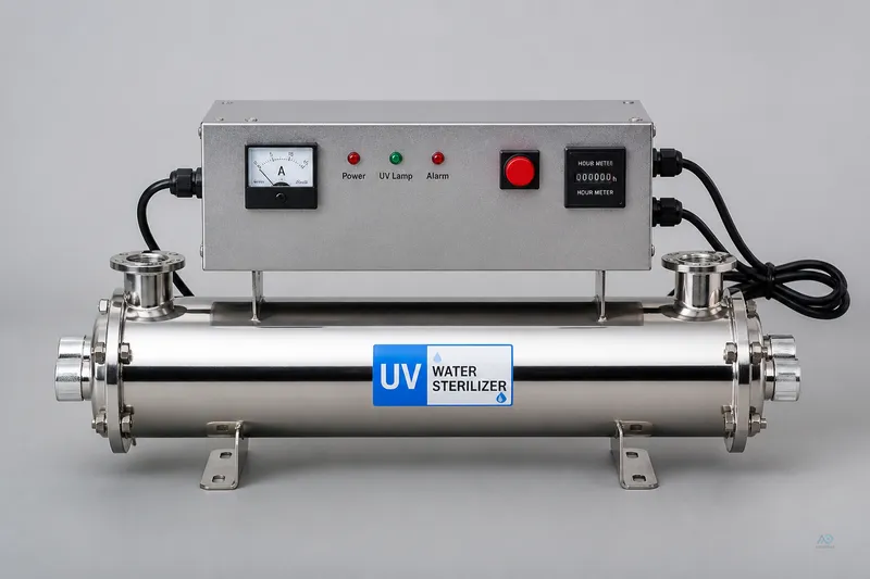 Studio product shot — UV sterilizer wattage class unit