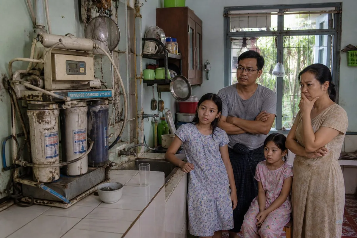 Old home purifier failing on a busy school morning — emergency RO buy risk