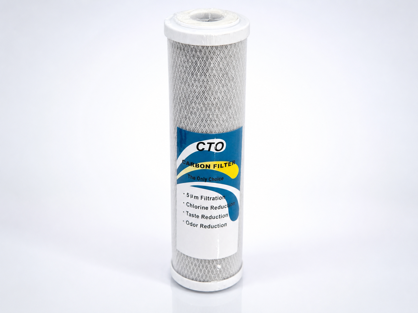 CTO carbon filter — AI-beautified from the authentic product photo