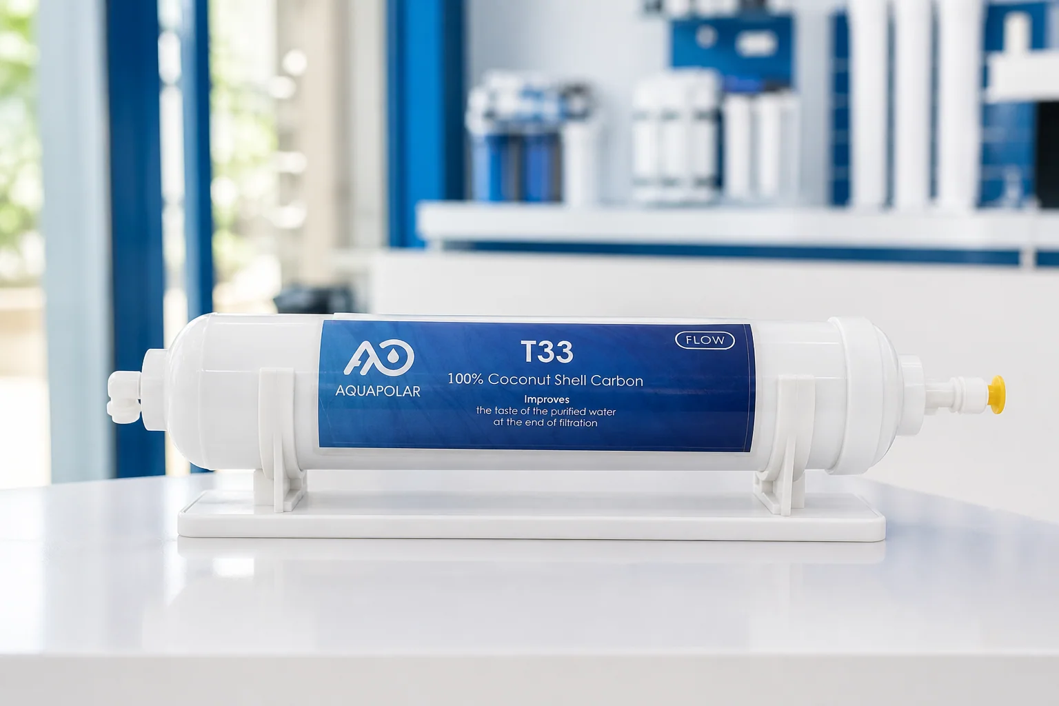 AQUAPOLAR T33 coconut shell carbon inline filter
